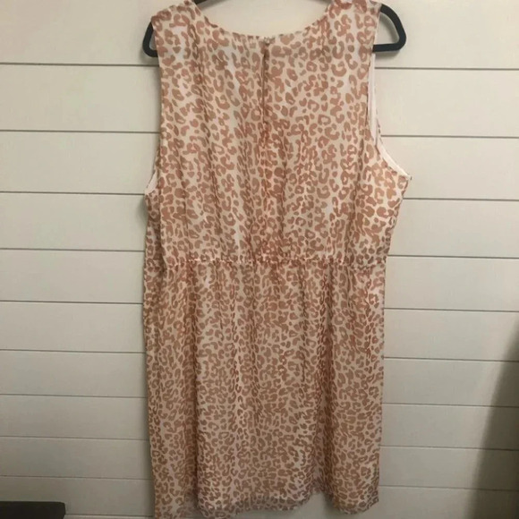 Sam Edelman Leopard Ruffle Accent Sleeveless Crewneck Dress Size 2X, XL NWT - Picture 14 of 14